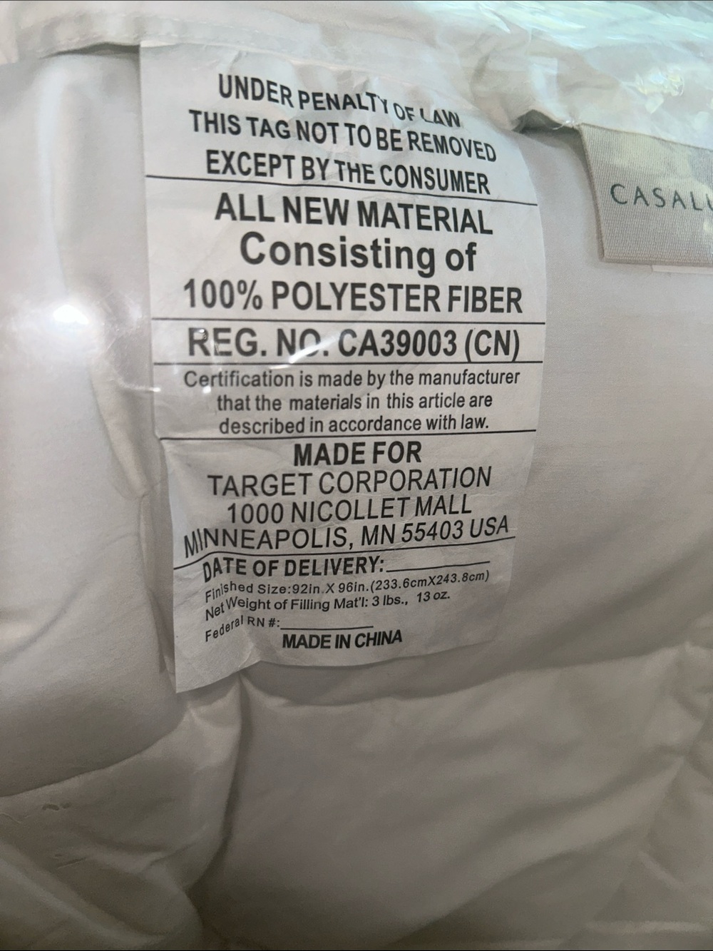 Casaluna F/Q Ultra Weight Premium Down Alternative Comforter - Picture 5 of 15